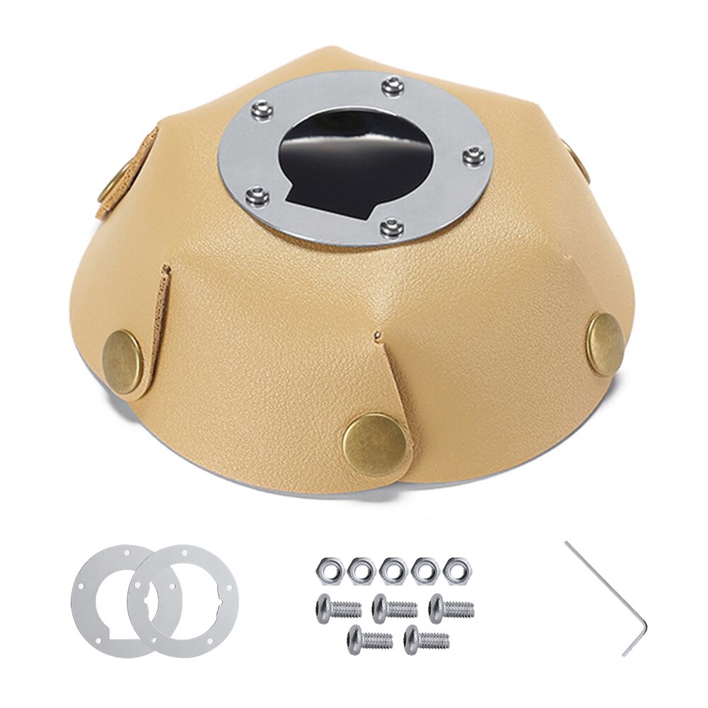 Cheap Goat Tents Leather Camping Tent Lantern Lamps Shade Outdoors Hiking Light Hood Caps Camping Rainproof Lighting Hanging Lamp Cover for GoalZ   